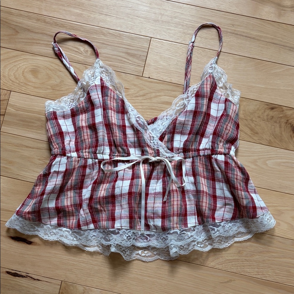 American Eagle Lace Trim Cami Top